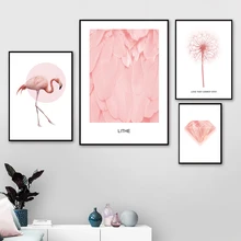 Dandelion Flamingo Feather Wall Art Canvas Painting Nordic Poster And Print Scandinavian Wall Picture For Living Room Home Decor Dandelion Flamingo Feather Wall Art Canvas Painting Nordic Poster And Print Scandinavian Wall Picture For Living Room Home Decor