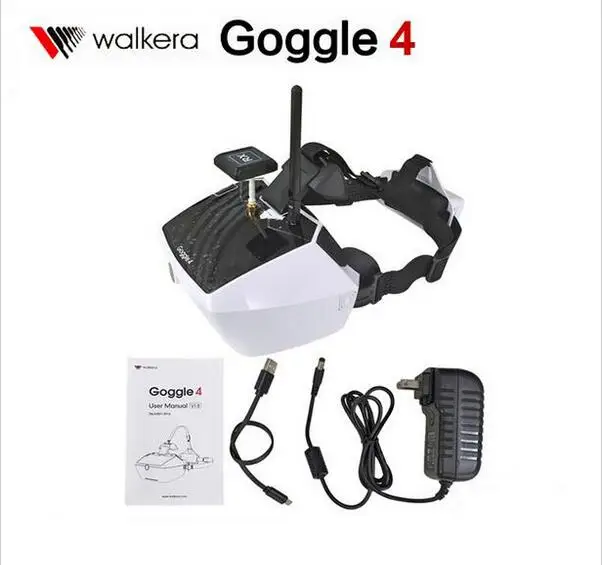 Transmissão de Imagens de Vídeo Óculos com Antena Frete Grátis Original Walkera 40 Canais Goggle4 Goggle 4 Fpv Óculos 5.8g