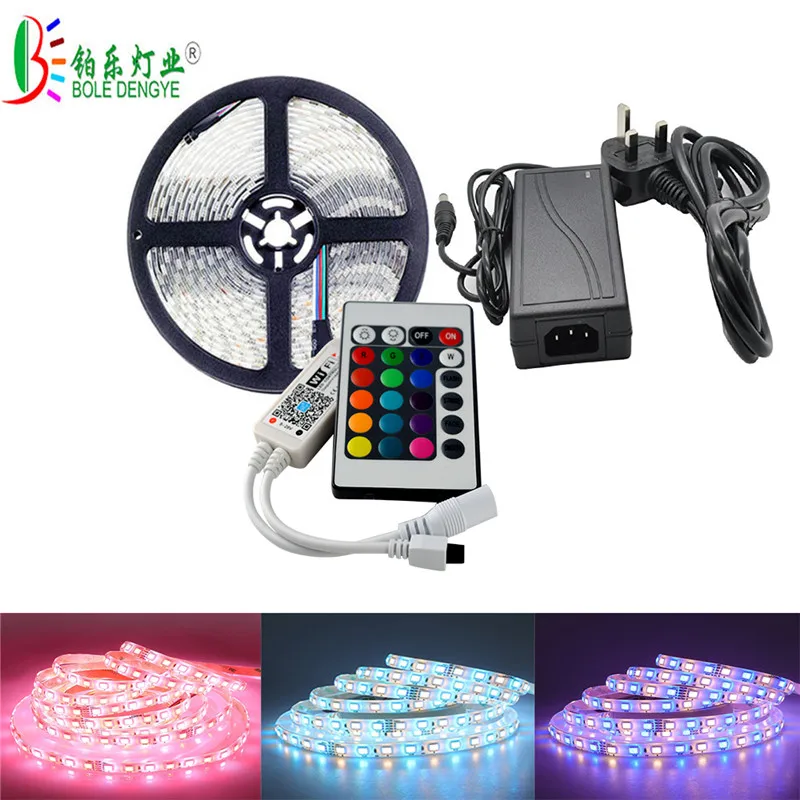 RGBW Светодиодная лента 5 м 10 Водонепроницаемая RGBWW WIFI Диодная 5050 RGB теплый белый Fita