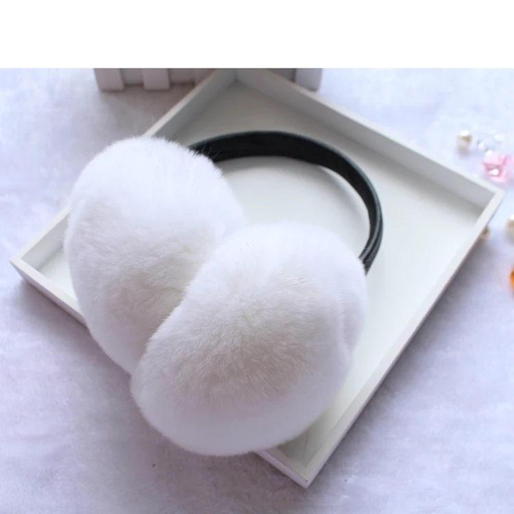 natural rex rabbit fur earmuffs (16)