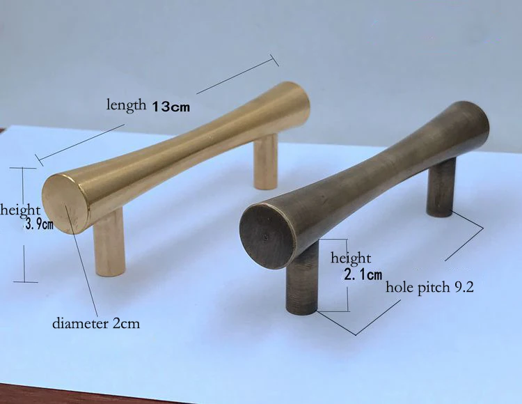 Бесплатная доставка Твердые Античная ручка для ящика Мебель Оборудования дверей шкаф обувной Дверь Шкаф Ручка бытовой тянуть