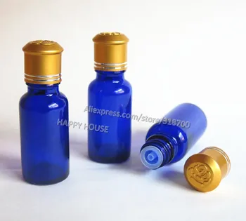 

360 x 20ml Cobalt Blue Glass Essential Oil Bottle With Gold Lids, 20cc Blue Glass Essential Oil Container