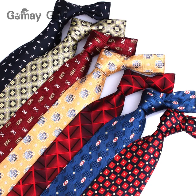 Classic 100 Silk Ties for Men Business Jacquard Woven Neckties Plaid