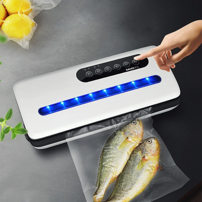 

220V Vacuum Food Sealers Household Food Dry Wet Vacuum Packaging Machine Portable Automatic Preservation Machine