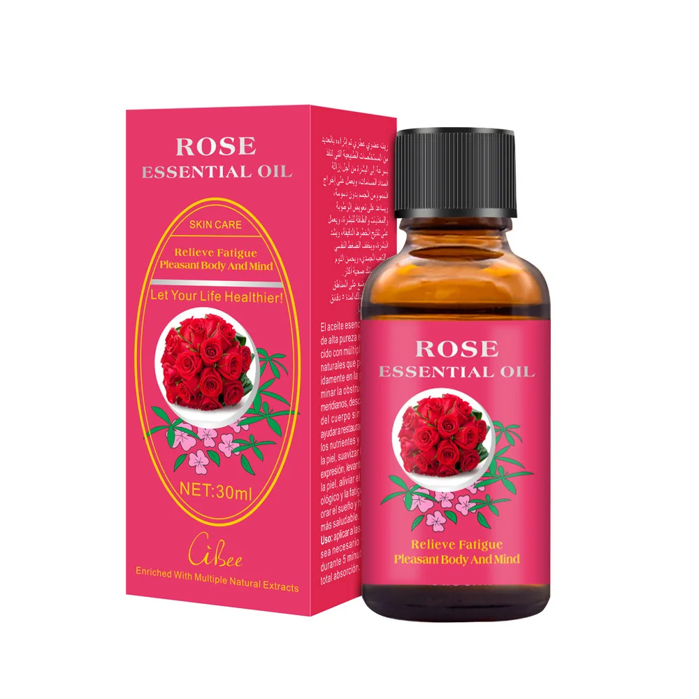 

Hot Sale Pure Plant Essential Oil Rose Body Massage Oil 30ml Thermal Body Ginger Essential Oil For Scrape Therapy SPA