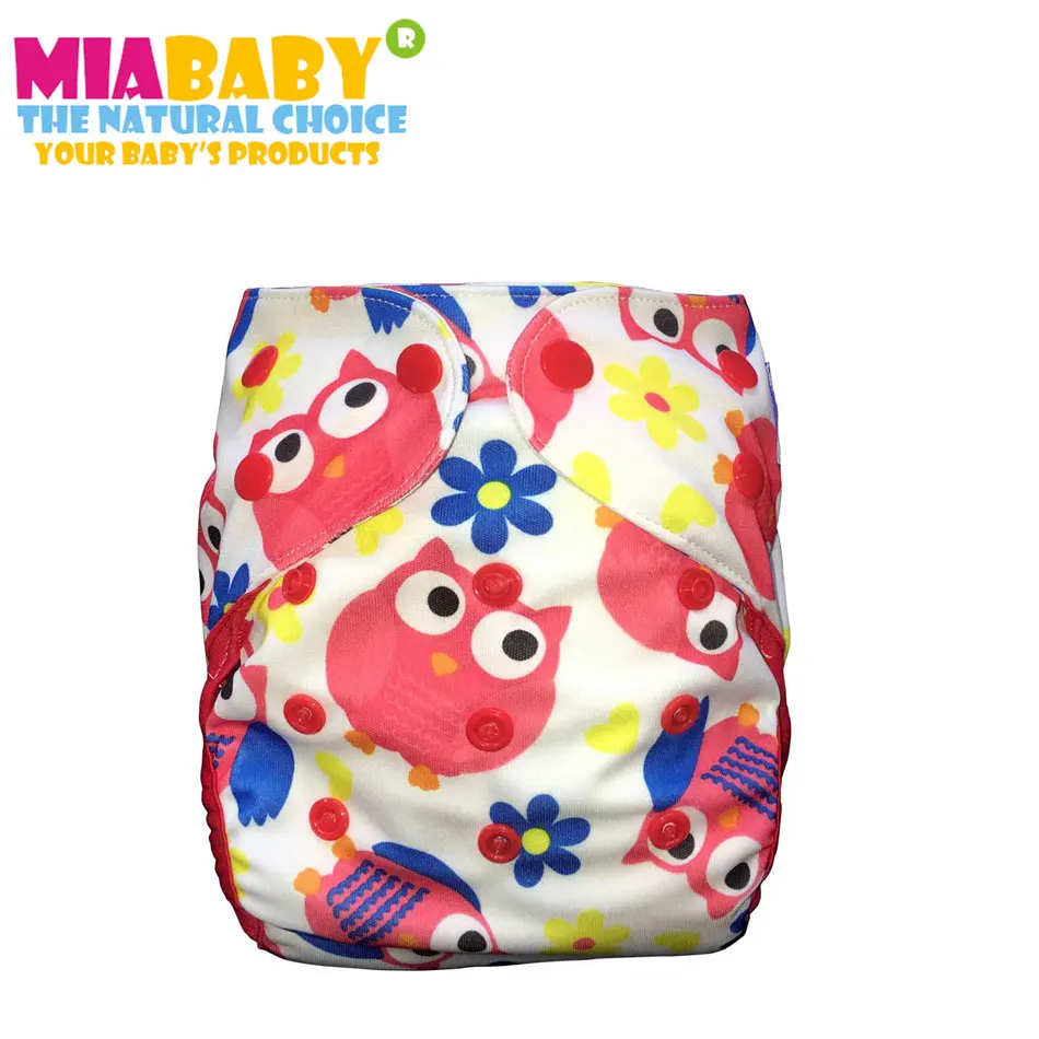 

Miababy Small Cloth Diaper Cover, for baby 3-9months,without insert, washable and reusable cloth diaper