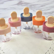 20 шт./лот 5 мл красочные пустые DIY флакончики для туши и губной помады Розовый Зеленый Оранжевый сладкое мороженое форма милый блеск для губ Губная помада трубка для девочек