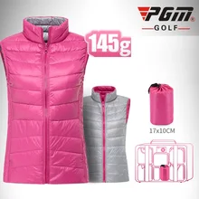 Pgm, женские легкие куртки для гольфа, аутентичная жилетка без рукавов, женская утепленная, теплая, ветрозащитная жилетка для гольфа, D0507