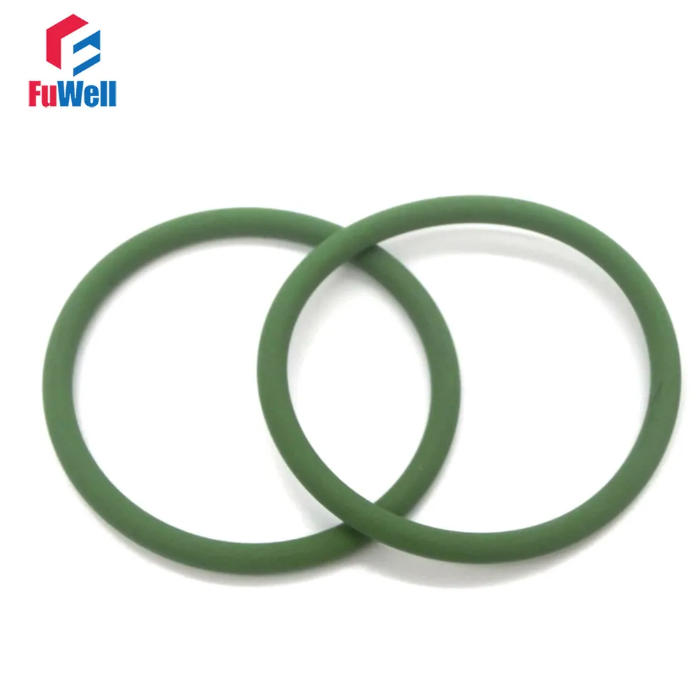 2pcs 2.4mm Thickness Green Viton O ring Seals 165/170/175/180/185/190