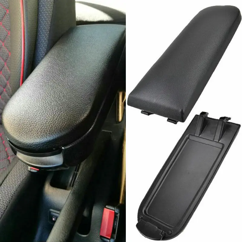 

For Volkswagen VW GOLF MK4 BORA BEETLE PASSAT B5 Polo 6R Jetta Skoda OCTAVIA Lavida PU Leather Center Console Armrest Cover Lid
