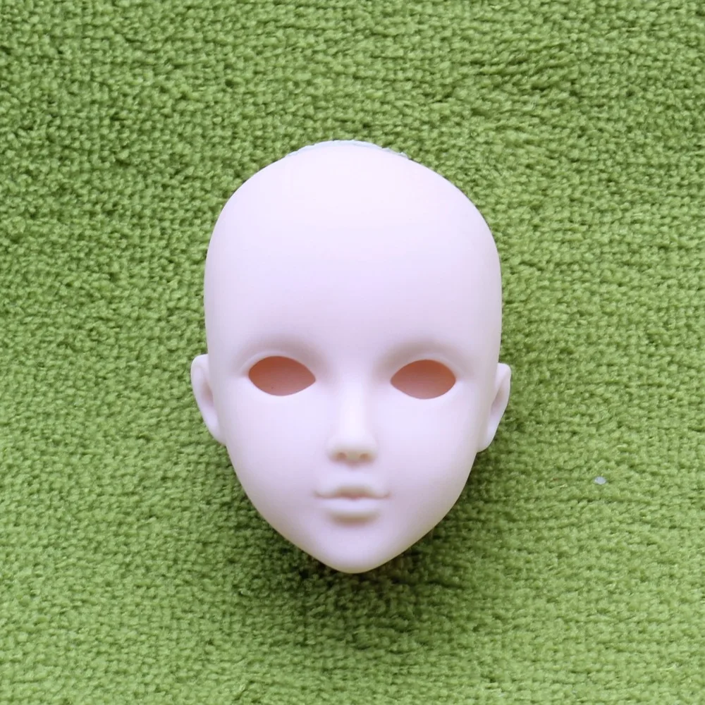 2 pièces/lot doux bricolage haute qualité pratique maquillage poupée têtes pour 1/6 BJD comme pour 29cm poupée pratique maquillage tête sans cheveux