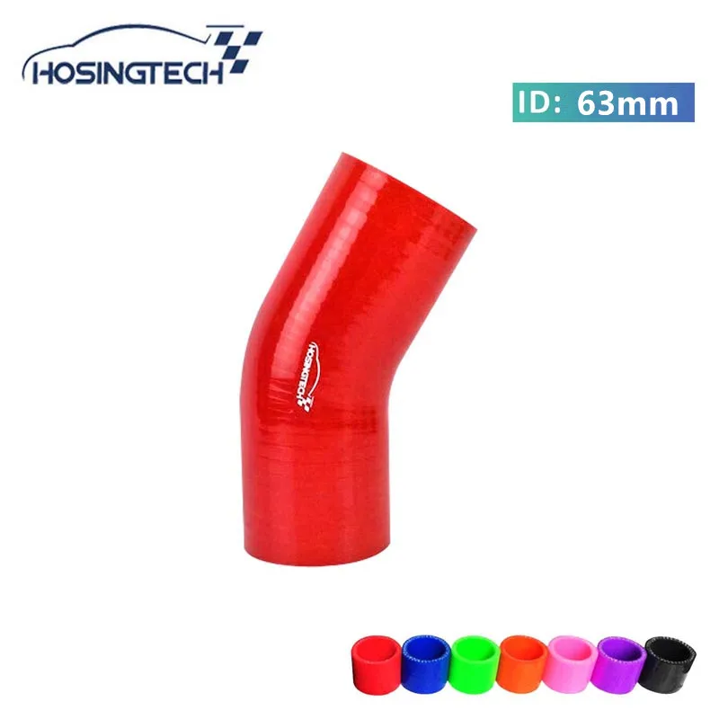 Hosingtech-2.5 "63Mm Rosso 30 Gradi Tubo Silicone Turbo Intercooler