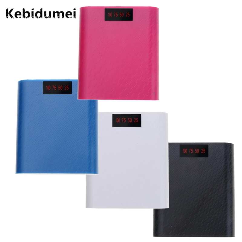 Kebidumei 5V 1.5A 4X DIY 18650 аккумулятор с дисплеем электричества комплект корпуса внешнего