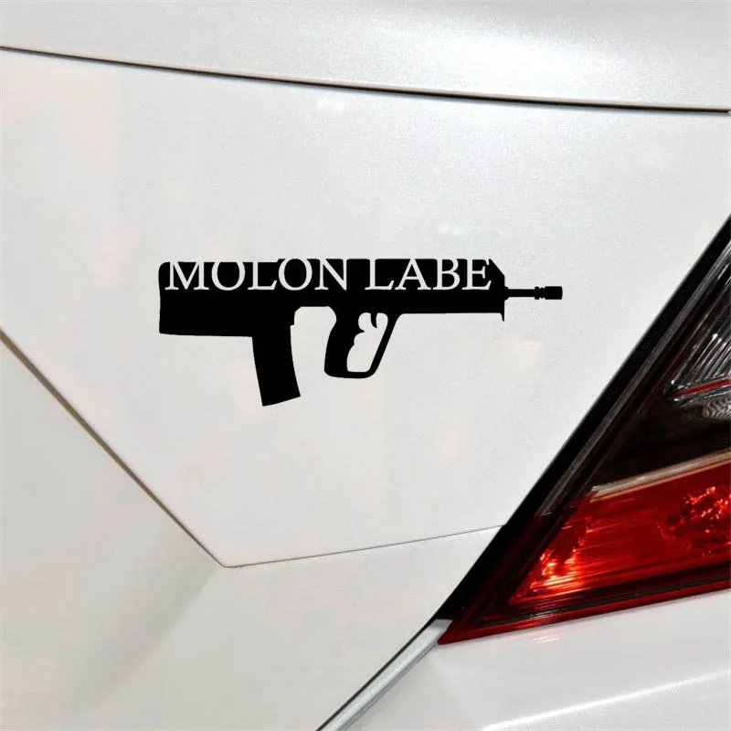 YJZT 13 9 см * 5 Виниловая наклейка MOLON LABE для винтовки тавера грузовика дизельного
