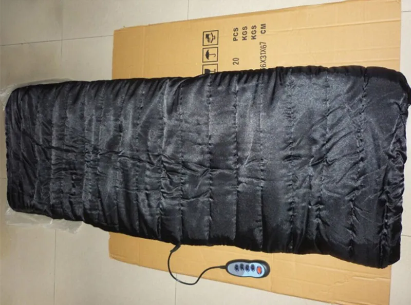 B1237 massager heating vibrating bed cusion mat (3)
