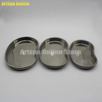 

3pcs/set Dental Stainless Steel Trays Instruments Surgical Curved Tray