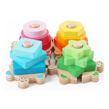 N142 подлинный четырехстоечный набор младенца геометрическая форма соответствия игрушки для малышей, детей преимущества развивающие наборы блоков