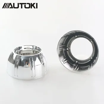 

Autoki Bullet Style HID Projector Shrouds Masks Hoods Bezels for Projector Lens Retrofit Fit 3.0'' 2.5 inch Lens Q5 E5 WST