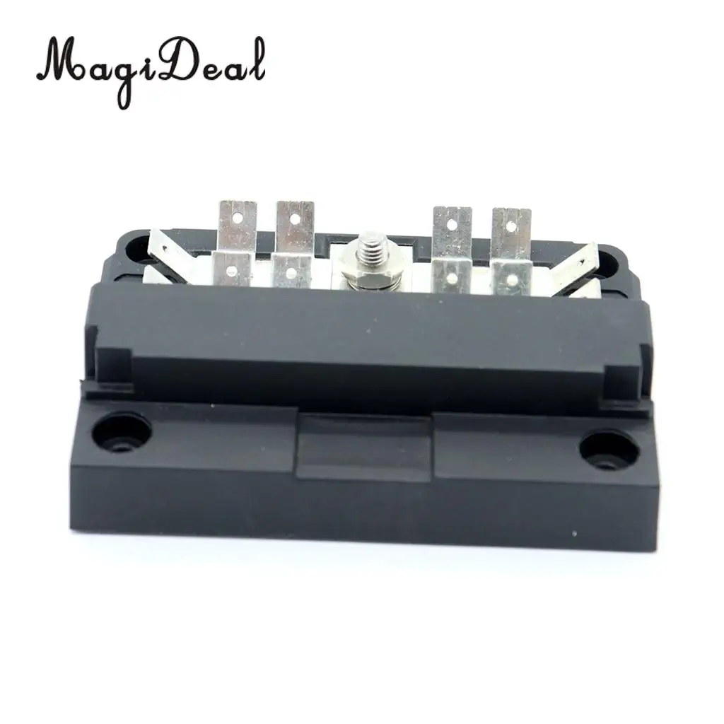 MagiDeal Boat Automotive 6 Way Modular Terminal Blade Fuse Box with LED Indication Yacht  Dinghy Replaccement Parts Accessories