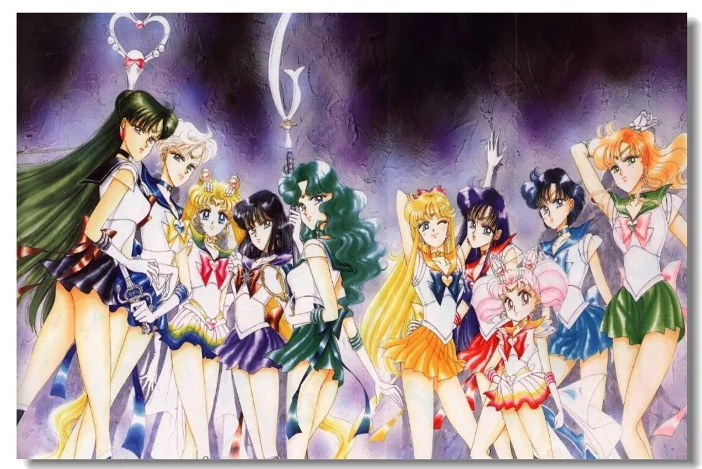 

Sailor Moon Tuxedo Mask Japan Anime SILK POSTER Decorative painting 24x36inch