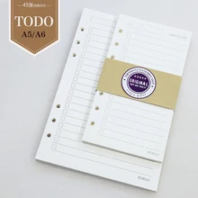 

list to do list filler papers for Loose Leaf Notebook A5 A6 Core Scheme Of The To Do Cross Inside Page Notebook Planner Filofax