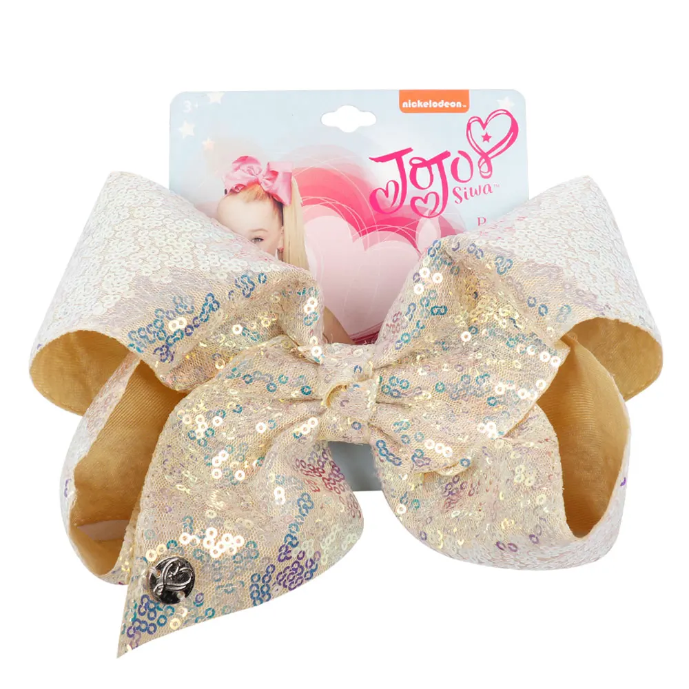 Xugar аксессуары для волос 8 &quotJojo Siwa Блестки заколки девочек ручной работы банты