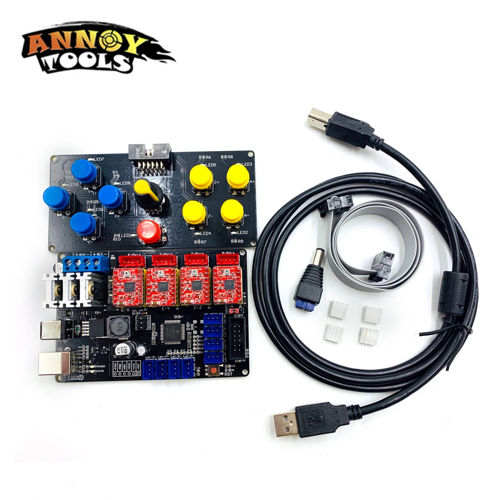 4 Axis USB Control Panel Driver Board 12V fr DIY USB CNC Laser Engraving Machine 4 Axis USB Control Panel Driver Board 12V fr DIY USB CNC Laser Engraving Machine