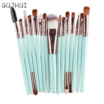 

Good Sale 15pcs Professional Makeup Brush Set tools pincel maquiagem Make-up Toiletry Kit Wool Make Up Brush Set Agu 1