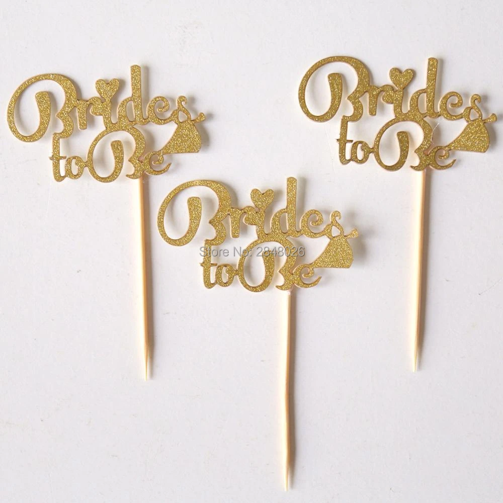Bridal shower cupcake toppers Clearance