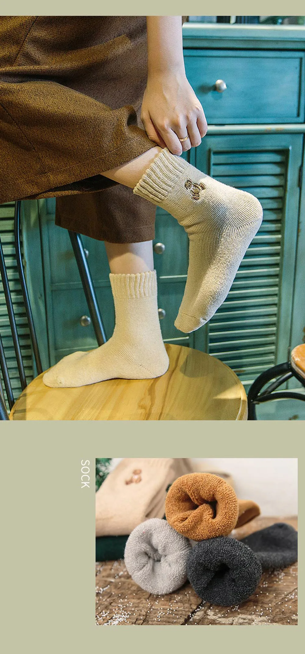 5 пар зимняя женская Термальность шерсть кролика милые женские хлопковые носки для Для женщин высокое качество плотные теплые носки