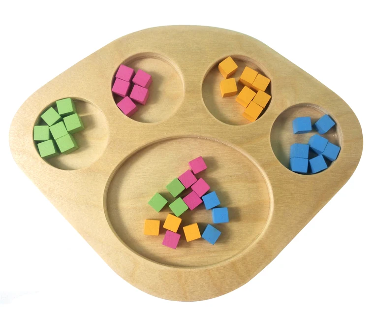 

3059colore sorting tray sensral montessori materials home school educational earning toys for children wooden toys