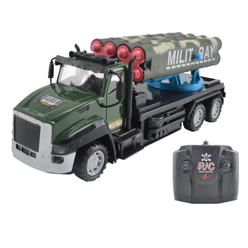 

abay 2018 hot Four-way Remote Control Military Missile Car Rocket Car Children's Toy Model Car Children's toys FH-60