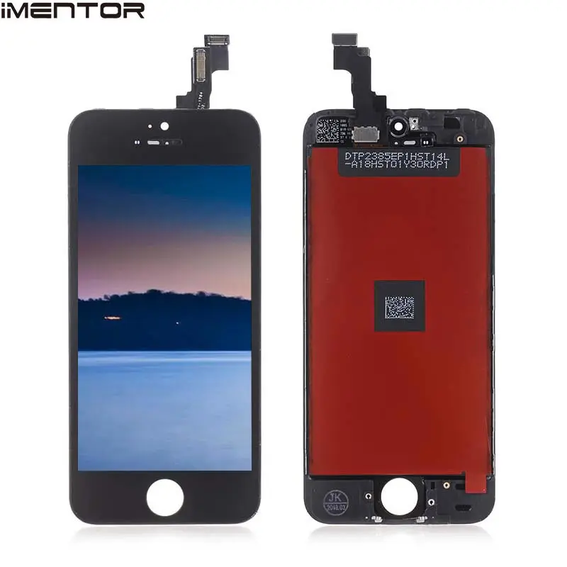1 шт. качество AAA + ЖК дисплей сенсорный экран сборки для iphone 5s свободное