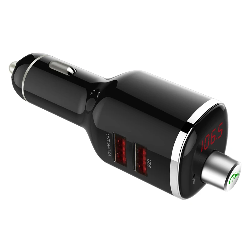 1 шт. 3 в V4.2 Bluetooth автомобиля Зарядное устройство светодиодный Дисплей fm