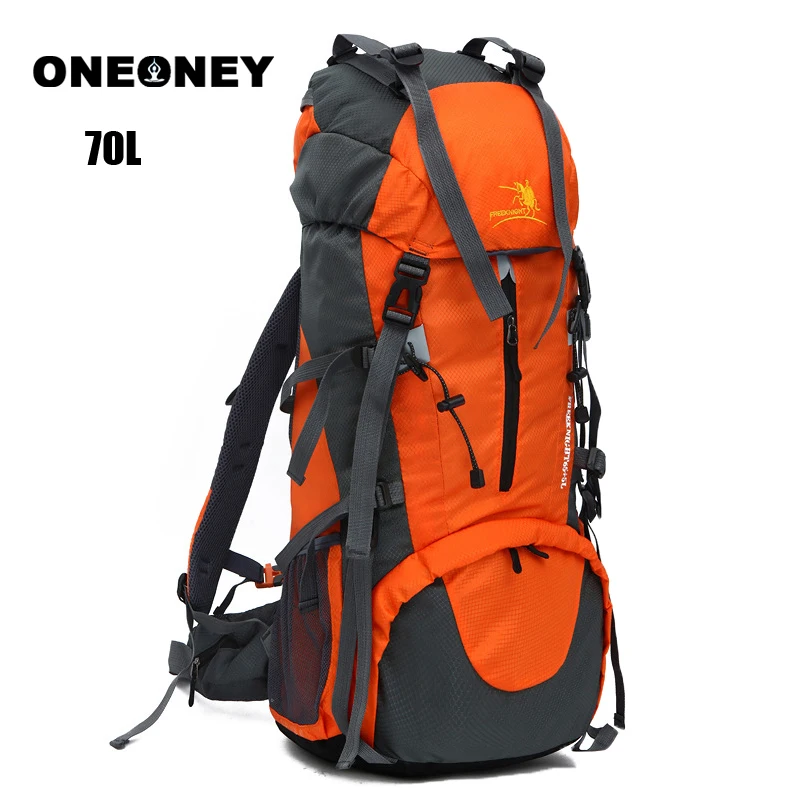 

Large Capacity Waterproof Nylon Mountaineering Backpack For Camping Cycling Climbing Travel Military Tactical Backpack 70L Bolsa