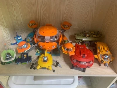 Octonauts Building Block Octo-Pod Octopod Playset & Barnacles kwazii peso Inkling 698pcs Educational octonauts Bricks Toys