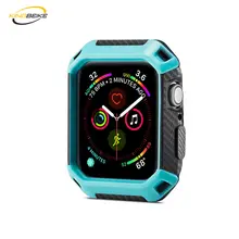 KINGBEI 7 Colors TPU+PC Case For Apple Watch Series 4 High Quality Full Protection Cover Frame Watch Case For iWatch 38mm 42mm