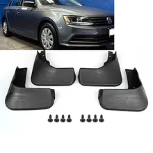 Черный ABS Брызговики Fender спереди+ сзади для VW Jetta MK6