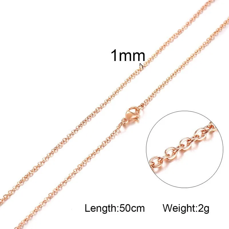 Женские ожерелья, цепочка из тонкого розового золота, цветная змеиная цепь, колье для девочек, подарок на день рождения, ювелирные изделия - Окраска металла: NC-044R