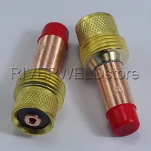 TIG цанги тело газа объектив 45V26 2,4 мм и 3/3" FIt TIG сварочный фонарь расходные материалы SR PTA DB WP 17 18 26 серии, 2PK