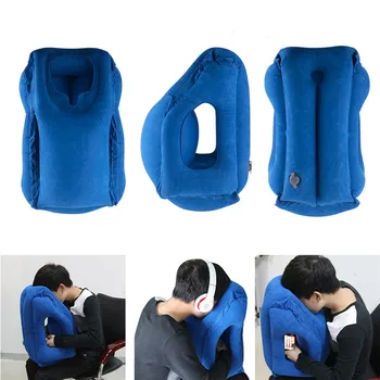 

Folding Travel Pillow Air Inflatable Soft Cushion Trip Portable innovative products for Train Office Soft Sleeping Pillows