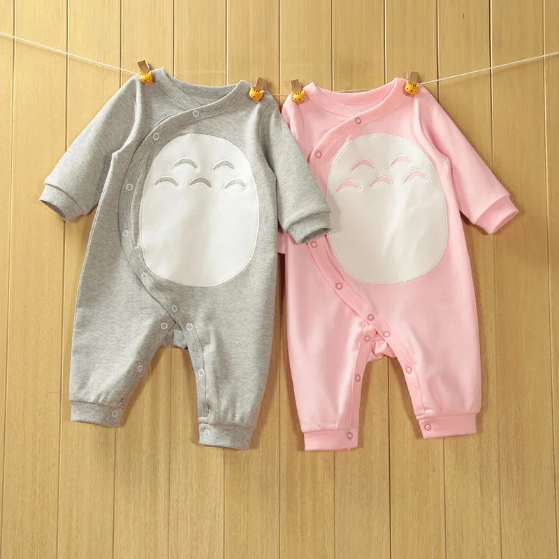 

High Quality Newborn Baby Romper Style Totoro Baby Spring Romper Soft Comfortable Breathe Freely 100% Cotton