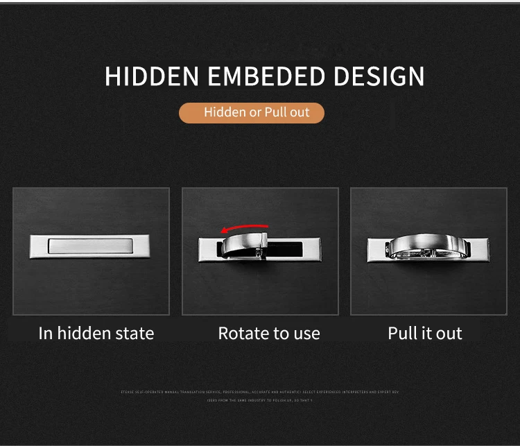 KAK Tatami скрытые дверные ручки из цинкового сплава утопленные флеш-Потяните покрытие напольный шкаф ручка черный бронзовый оборудование для обработки мебели