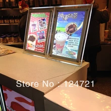A3 свет окна доски меню ресторана/рекламы свет окна входа акрил Crystal Display легкая рама