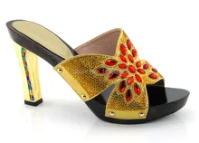 Italienische dame schuhe! hohe qualität schuhe für party GOLD FARBE GRÖßE 37-43
