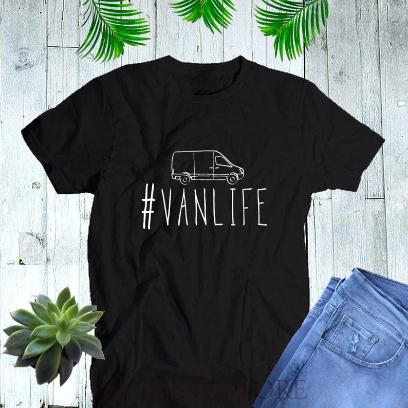 Футболка Van Life Милая футболка Vanlife женская мужская Детская Sprinter # vanlife | Мужская