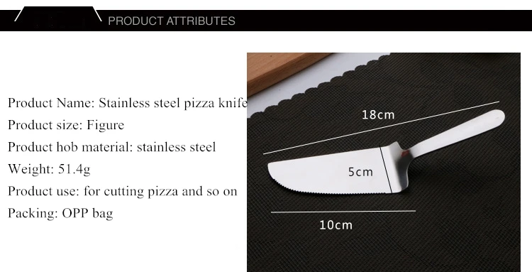 Нож для пиццы CTREE из нержавеющей стали, лопата, измельчитель шпатели для торта, пирог, кондитерский нож для масла, кухонная выпечка пиццы, инструменты C150