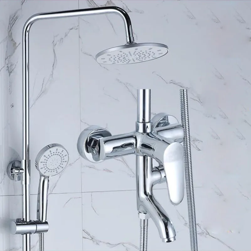 

Bathroom faucet shower faucets bath mixer Shower system Tropical Shower Shower rack with mixer copper