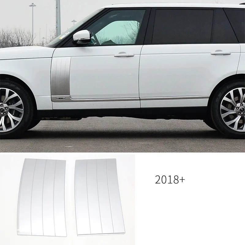 Подходит для Land Rover Range Rover 18 19 передняя решетка сетчатая передняя противотуманная крышка вентиляционная боковая вентиляционная решетка - Цвет: silver side vent