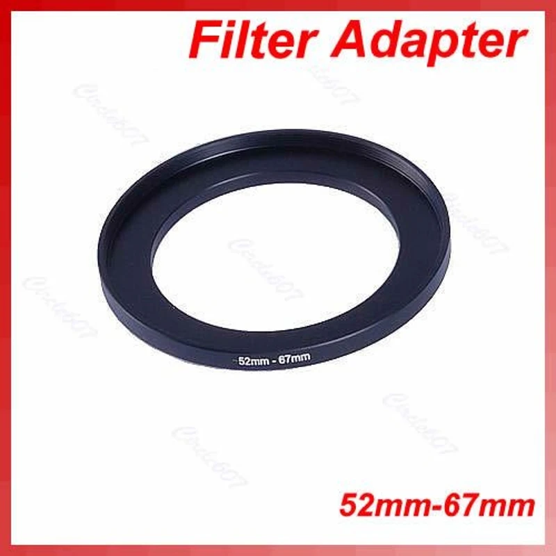 

Metal 52mm-67mm Step Up Filter Ring 52-67 mm 52 to 67 Stepping Adapter